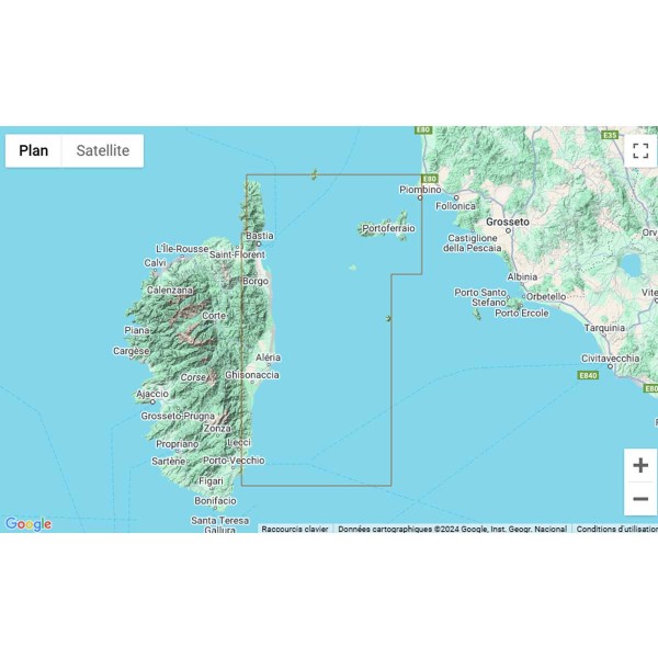 Cartes marines pliées Navicarte Corse zone de navigation N°1004 : Corse Est - Ile d’Elbe - 1/100 000 et 1/150 000 - N°2 - comptoirnautique.com