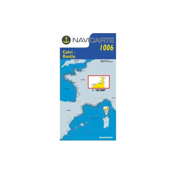 Cartes marines pliées Navicarte Corse N°1006 : Calvi - Bastia 1/100 000 - N°3 - comptoirnautique.com