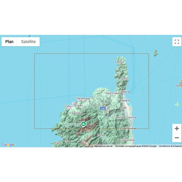 Folded nautical charts - Corsica - N°4 - comptoirnautique.com