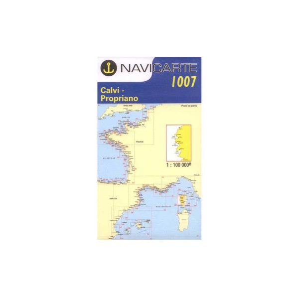 Cartes marines pliées Navicarte Corse N°1007 : Calvi - Propiano 1/100 000 - N°5 - comptoirnautique.com