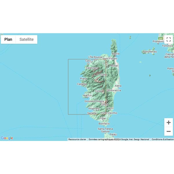 Folded nautical charts - Corsica - N°6 - comptoirnautique.com