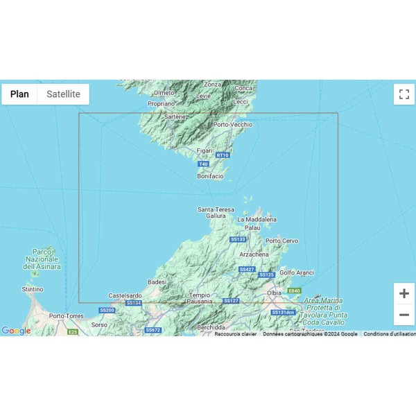 Cartes marines pliées Navicarte Corse zone de navigation N°1008 : Propriano - Bonifacio - La Maddalena - 1/100 000 - N°8 - comptoirnautique.com