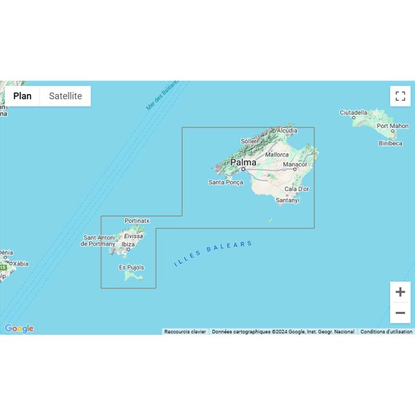 - Cartas náuticas dobradas Espanha (Mediterrâneo) - N°4 - comptoirnautique.com