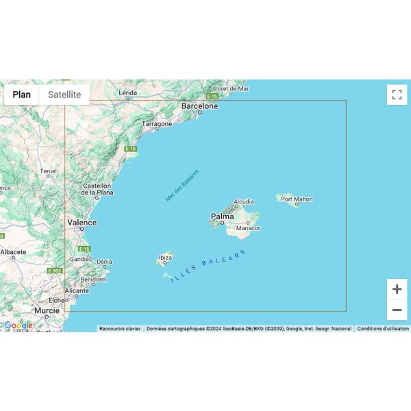 Folded nautical charts - Spain (Mediterranean) - N°14 - comptoirnautique.com