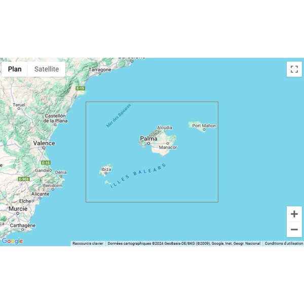 - Cartas náuticas dobradas Espanha (Mediterrâneo) - N°16 - comptoirnautique.com