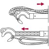 Telescopic boat hook-mooring lines - N°5 - comptoirnautique.com