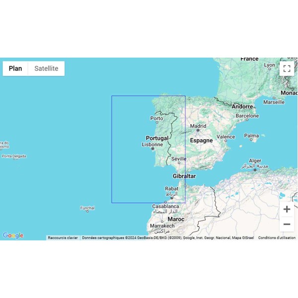 Carte marine pliée SHOM - Hauturière 7212L : De Cabo Finisterre à Casablanca (Dâr el Beïda) 1 : 100 000 zone de navigation - N°11 - comptoirnautique.com