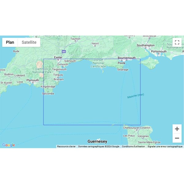 Carte marine pliée SHOM - Manche - 6940L : Côte sud d'Angleterre - De Start Point à The Needles zone de navigation - N°17 - comptoirnautique.com