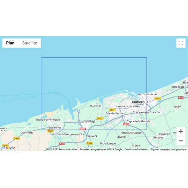 Carte marine pliée SHOM - Manche - 7057L : Port de Dunkerque zone de navigation - N°23 - comptoirnautique.com