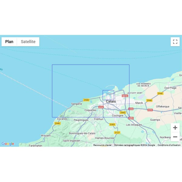 Carte marine pliée SHOM - Manche - 7258L : Abords de Calais zone de navigation - N°32 - comptoirnautique.com