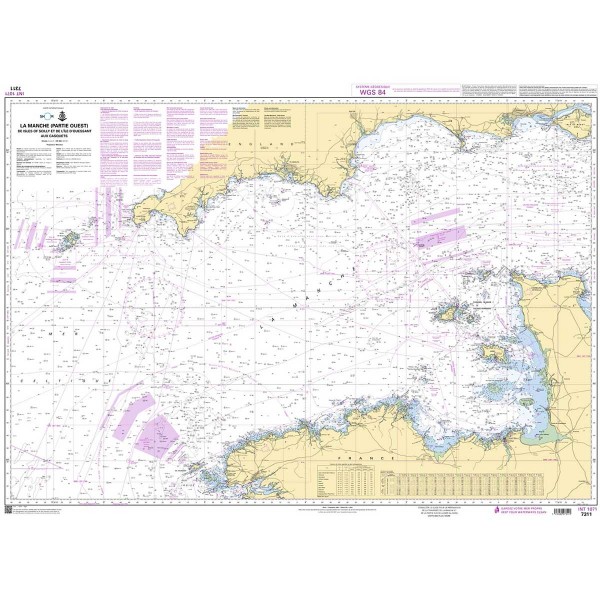 Carta nautica piegata SHOM - Manche - Côte d'Opale et Baie de Seine - N°36 - comptoirnautique.com