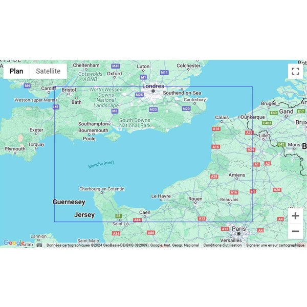 Carte marine pliée SHOM - Manche - 7312L : des Casquets au Pas de Calais zone de navigation - N°38 - comptoirnautique.com