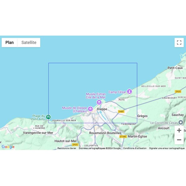 Carte marine pliée SHOM - Manche - 7317L : Port de Dieppe zone de navigation - N°41 - comptoirnautique.com