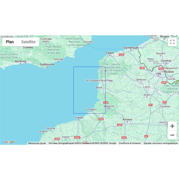 Carte marine pliée SHOM - Manche - 7416L : Abords Sud de Boulogne-sur-Mer zone de navigation - N°47 - comptoirnautique.com