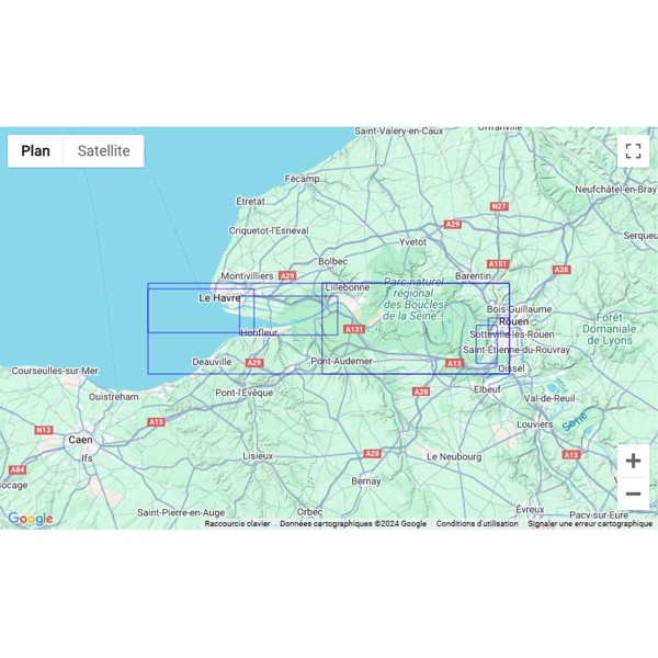 Carte marine pliée SHOM - Manche - 7419L : La Seine - Du Havre à Rouen zone de navigation - N°56 - comptoirnautique.com