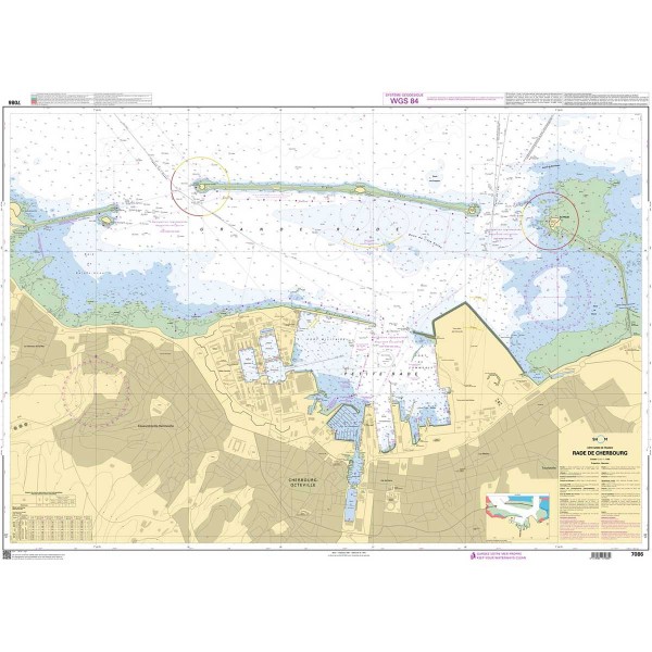 - --Carta náutica dobrada SHOM Manche Cotentin et Iles Anglo Normandes - N°3 - comptoirnautique.com