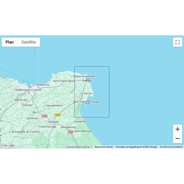 Carte marine pliée SHOM - Manche 7090L : De la Pointe de Barfleur à Saint-Vaast-la-Hougue zone de navigation - N°5 - comptoirnautique.com