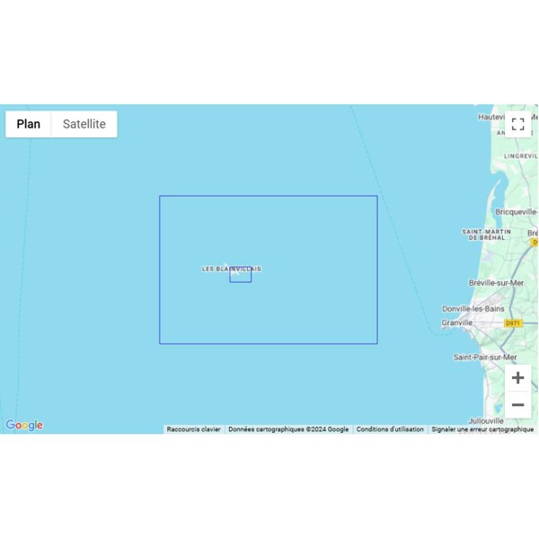 Carte marine pliée SHOM - Manche 7134L : Iles Chausey zone de navigation - N°20 - comptoirnautique.com