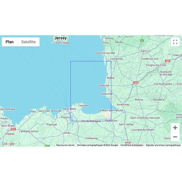Carte marine pliée SHOM - Manche 7156L : Pointe du Grouin à la Pointe d'Agon zone de navigation - N°23 - comptoirnautique.com