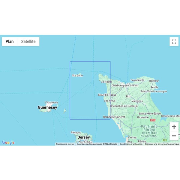 Carte marine pliée SHOM - Manche 7158L : Du Cap de Carteret au Cap de la Hague - Raz Blanchard zone de navigation - N°29 - comptoirnautique.com