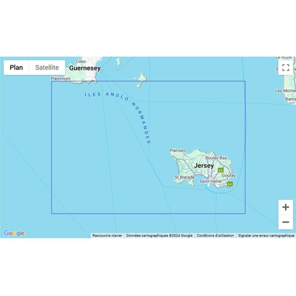Carte marine pliée SHOM - Manche 7160L : De Jersey à Guernsey zone de navigation - N°32 - comptoirnautique.com