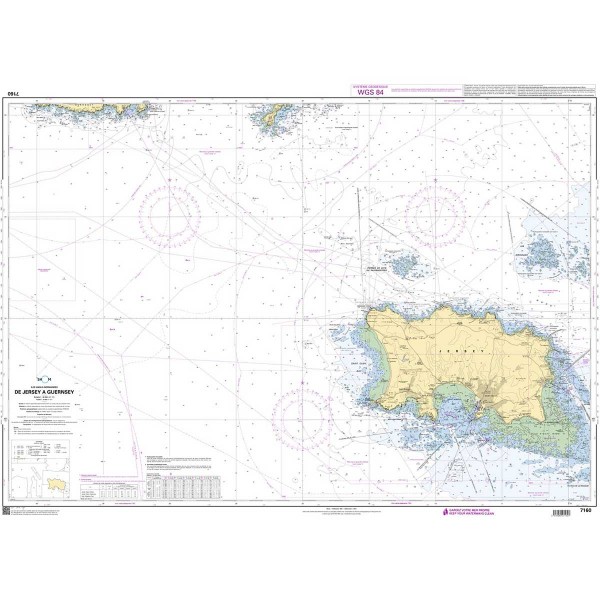 SHOM folded nautical chart - Manche - Cotentin et Iles Anglo-Normandes - N°33 - comptoirnautique.com