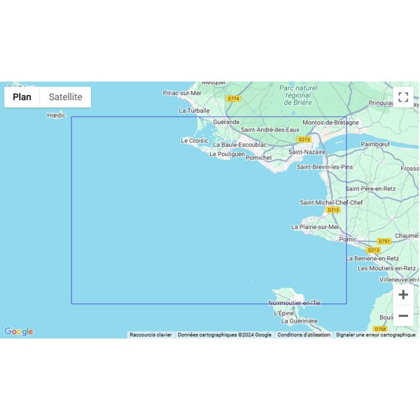 Carte marine pliée SHOM - Atlantique 7395L : du Croisic à Noirmoutier - Estuaire de la Loire zone de navigation - N°5 - comptoirnautique.com