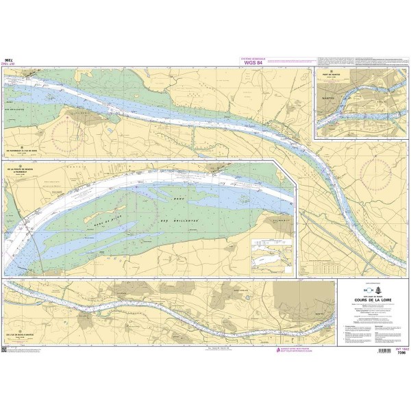 - - Carta náutica dobrada SHOM Atlantique Estuário do Loire e Vendée - N°12 - comptoirnautique.com