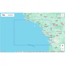 SHOM folded nautical chart...