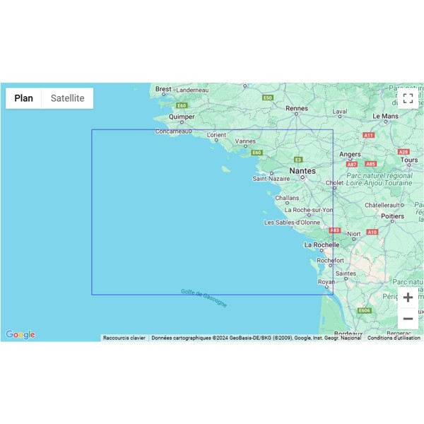 SHOM folded nautical chart - Atlantic - West coast of France - N°2 - comptoirnautique.com