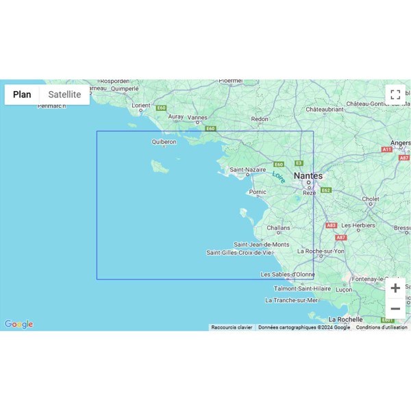 SHOM folded nautical chart - Atlantic - West coast of France - N°5 - comptoirnautique.com