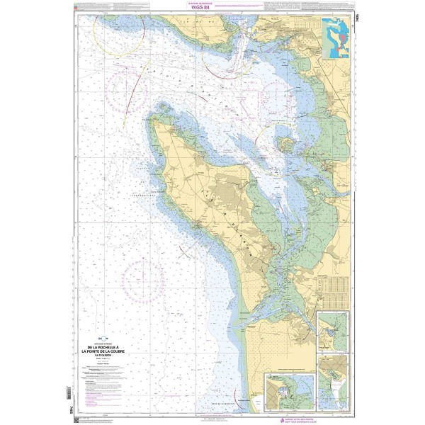 - - Carta náutica dobrada SHOM Atlantique Costa oeste de França - N°18 - comptoirnautique.com