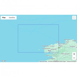 SHOM folded nautical chart...