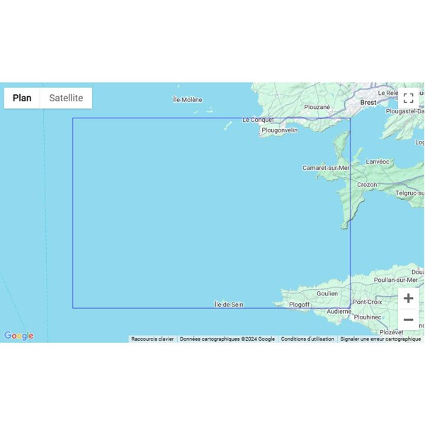 SHOM folded nautical chart - Atlantic / English Channel - North Brittany and Western Channel - N°29 - comptoirnautique.com