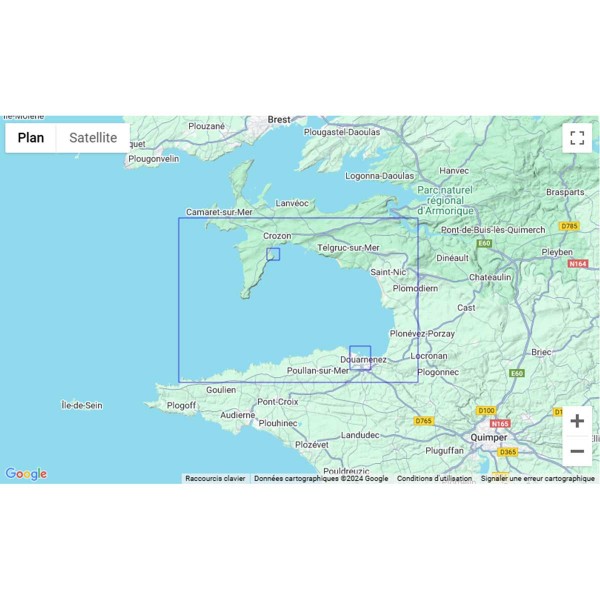 Carte marine pliée SHOM 7121L : Baie de Douarnenez zone de navigation - N°14 - comptoirnautique.com