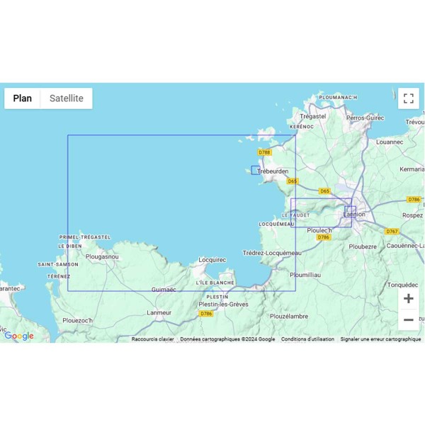 - --Carta náutica plegada SHOM Bretaña Norte Zonas de Brest y Saint Malo - N°23 - comptoirnautique.com