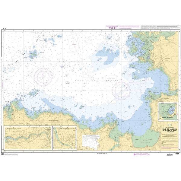 SHOM folded nautical chart - North Brittany - Brest and Saint-Malo areas - N°24 - comptoirnautique.com