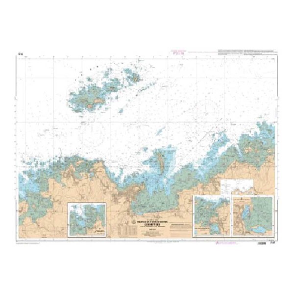 - --Carta náutica plegada SHOM Bretaña Norte Zonas de Brest y Saint Malo - N°27 - comptoirnautique.com