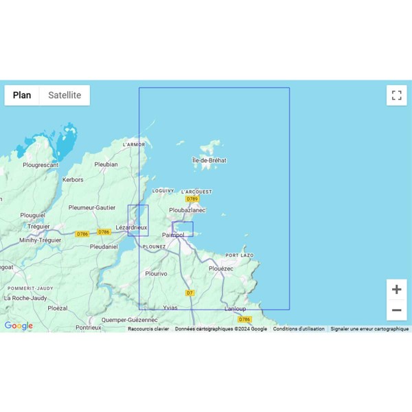 - --Carta náutica dobrada SHOM Norte da Bretanha Zona de Brest e Saint Malo - N°32 - comptoirnautique.com