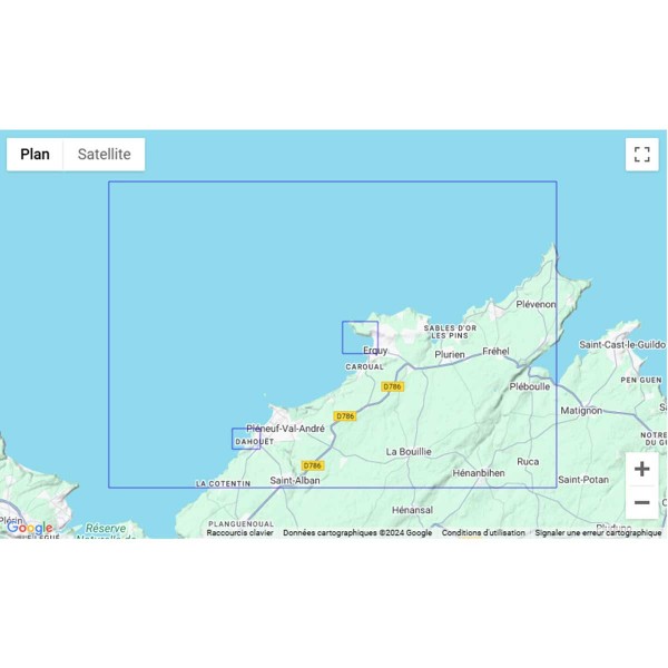 - --Carta náutica dobrada SHOM Norte da Bretanha Zona de Brest e Saint Malo - N°38 - comptoirnautique.com