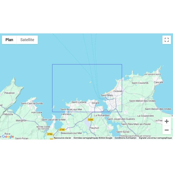 - --Carta náutica plegada SHOM Bretaña Norte Zonas de Brest y Saint Malo - N°44 - comptoirnautique.com