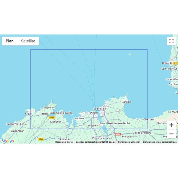 SHOM folded nautical chart - North Brittany - Brest and Saint-Malo areas - N°50 - comptoirnautique.com