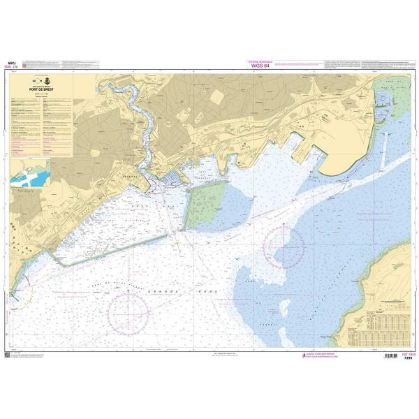 SHOM folded nautical chart - North Brittany - Brest and Saint-Malo areas - N°60 - comptoirnautique.com