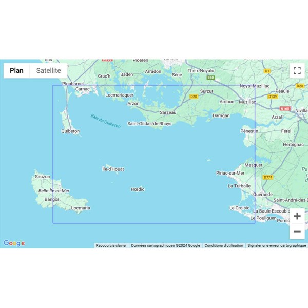 SHOM folded nautical chart - Southern Brittany - Gulf of Morbihan and Quiberon Bay - N°8 - comptoirnautique.com