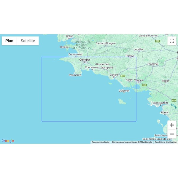 Carte marine pliée SHOM 7067L : De la Chaussée de Sein à Belle-Île zone de navigation - N°11 - comptoirnautique.com