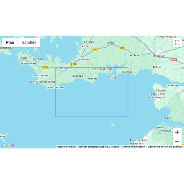 SHOM folded nautical chart - Southern Brittany - Gulf of Morbihan and Quiberon Bay - N°14 - comptoirnautique.com