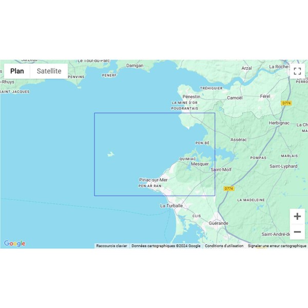 Carte marine pliée SHOM 7136L : De la Baie de Pont-Mahé à Piriac-sur-Mer zone de navigation - N°17 - comptoirnautique.com