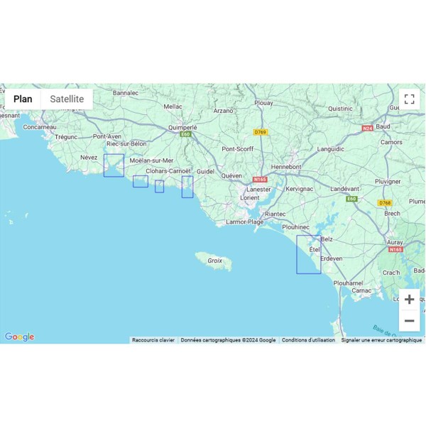 - - Carta náutica SHOM plegada Bretaña Meridional Golfo de Morbihan y bahía de Quiberon - N°23 - comptoirnautique.com