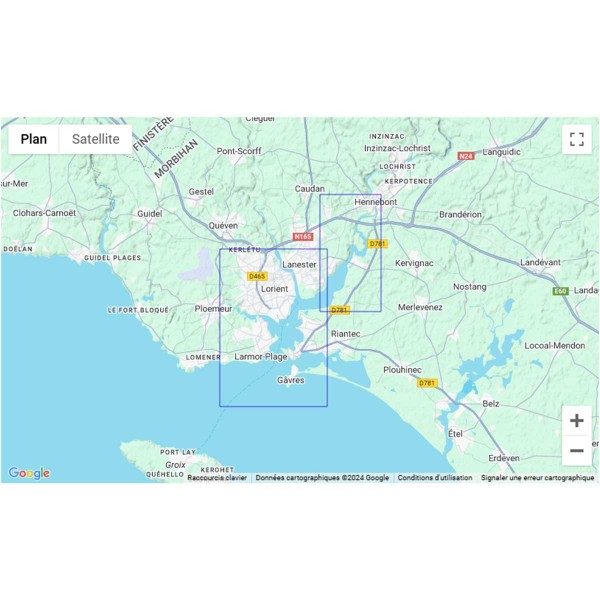 SHOM folded nautical chart - Southern Brittany - Gulf of Morbihan and Quiberon Bay - N°29 - comptoirnautique.com