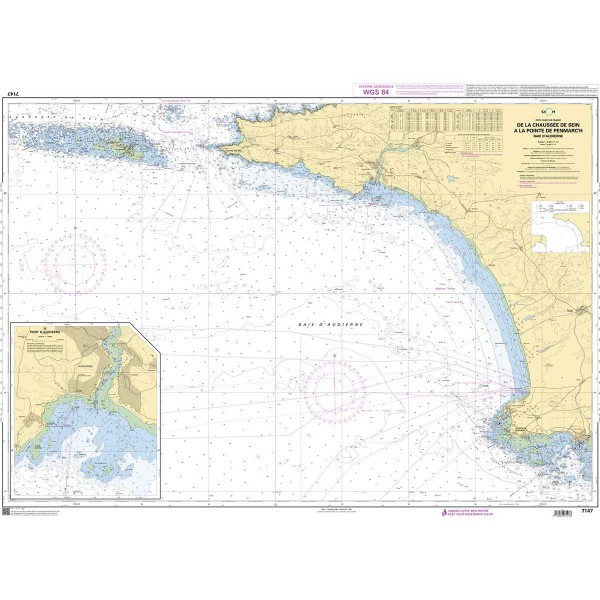 - - Carta náutica dobrada SHOM Sul da Bretanha Golfo de Morbihan e Baía de Quiberon - N°48 - comptoirnautique.com